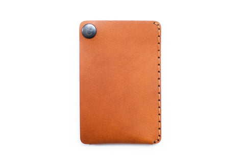 CS1 SNAP Minimmalist brown buttero leather wallet - Personalization
