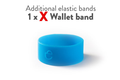 X Wallet - silicon elastic band - wood, metal, carbon fiber, plexi