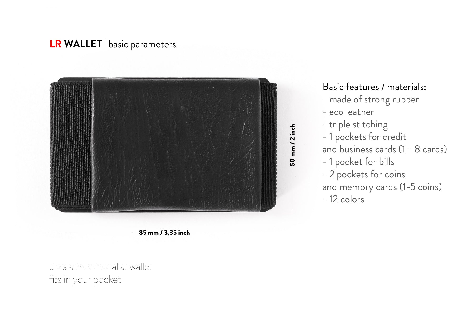 Lr Wallet Minimalist wallets, RFID blocking wallets, Carbon Fiber wallets