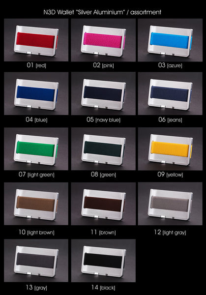 N3D Wallet Silver Aluminium #01 - red