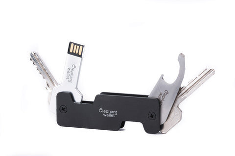 O Key - key organizer black aluminium