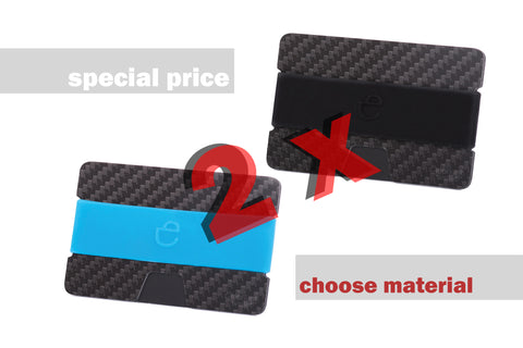 Two N wallets: 2 x carbon fiber