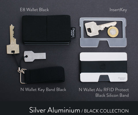 Silver Aluminium / Black Collection