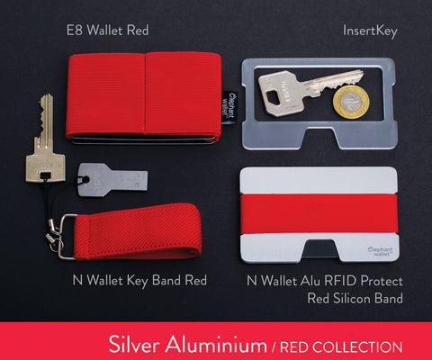 Silver Aluminium / Red Collection